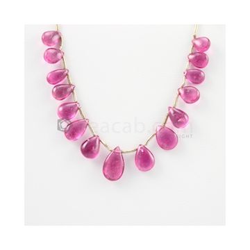 6 to 11 mm - Medium Pink Tourmaline Drop - 15.50 carats (ToDr1080)