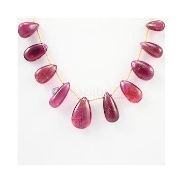 11 to 18 mm - Dark Pink Tourmaline Drop - 58.50 carats (ToDr1081)