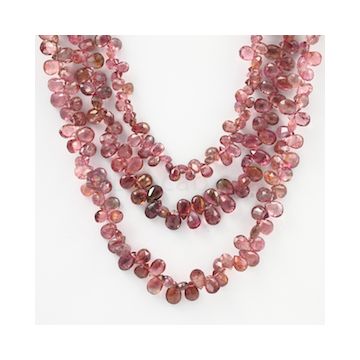 6 to 6.50 mm - Dark Pink Tourmaline Faceted Drop - 236.50 carats (ToDr1084)