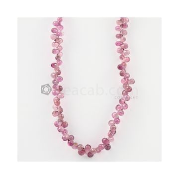 4 to 5 mm - Light Pink Tourmaline Faceted Drop - 30.50 carats (ToDr1088)