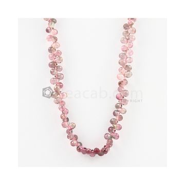 4.50 mm - Light Pink Tourmaline Faceted Drop - 25.00 carats (ToDr1089)