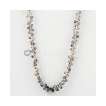 2.80 to 3 mm - Light Tones Tourmaline Faceted Drop - 19.00 carats (ToDr1091)