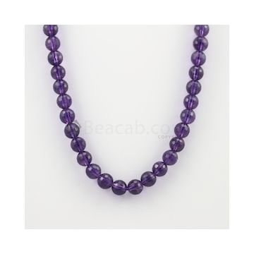 10.20 to 10.80 mm - Dark Purple Amethyst Faceted Beads - 276.50 carats (AmFB1019)