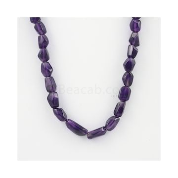 10.50 to 19 mm - Dark Purple Amethyst Tumbled Beads - 224.00 carats (AmTuB1005)