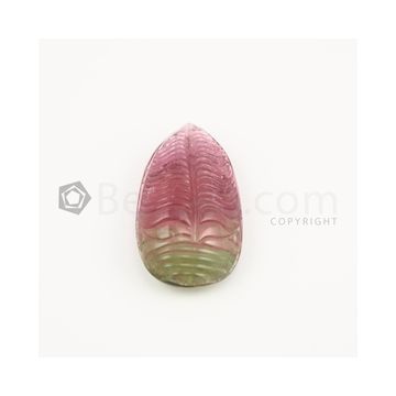 43 x 24 mm - Medium Tones Tourmaline Carving - 101.00 carats (ToCarv1001)