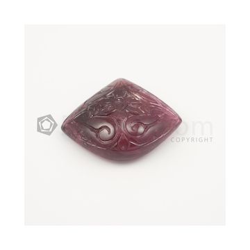 43 x 52 mm - Medium Pink Tourmaline Carving - 198.50 carats (ToCarv1008)