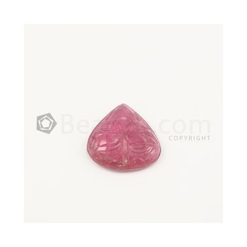 25 x 25 mm - Medium Pink Tourmaline Carving - 31.50 carats (ToCarv1016)