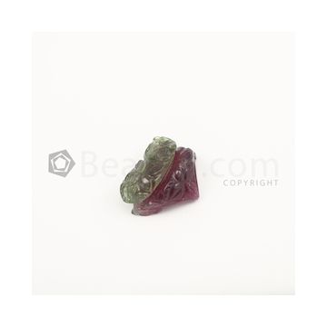 25 x 20 mm - Watermelon (Bi-Color) Tourmaline Carving - 29.50 carats (ToCarv1018)