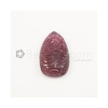 42 x 25 mm - Medium Pink Tourmaline Carving - 81.00 carats (ToCarv1020)