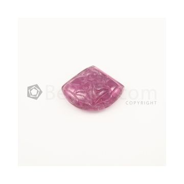 24 x 31 mm - Medium Pink Tourmaline Carving - 42.00 carats (ToCarv1021)