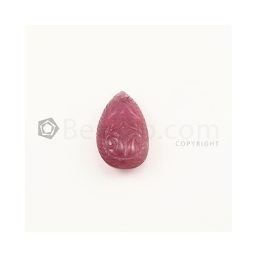 30 x 18 mm - Medium Pink Tourmaline Carving - 51.00 carats (ToCarv1024)
