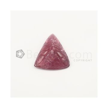 37 x 33 mm - Medium Pink Tourmaline Carving - 78.50 carats (ToCarv1026)