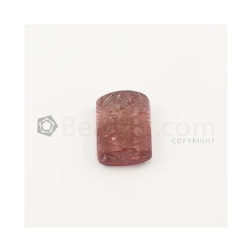 29 x 20 mm - Medium Peach Tourmaline Carving - 92.50 carats (ToCarv1028)