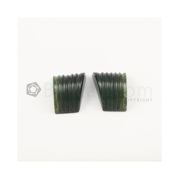 27 x 14 mm - Medium Green Tourmaline Carving - 38.50 carats (ToCarv1029)