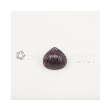 19 x 19 mm - Dark Pink Tourmaline Carving - 25.00 carats (ToCarv1031)