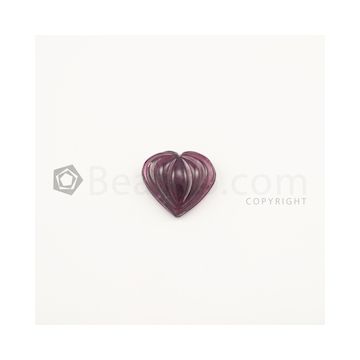 17.50 x 19 mm - Dark Pink Tourmaline Carving - 18.00 carats (ToCarv1032)