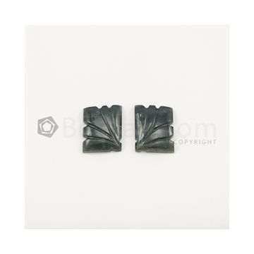 17 x 18.50 mm - Medium Green Tourmaline Carving - 13.00 carats (ToCarv1037)