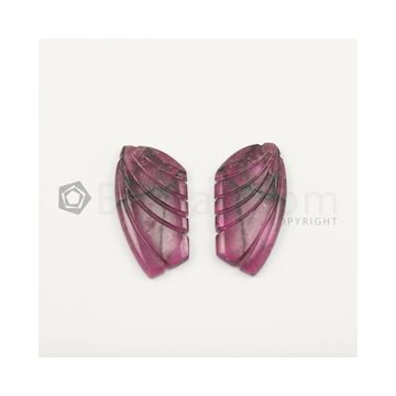 16 x 13 mm - Medium Pink Tourmaline Carving - 97.75 carats (ToCarv1038)