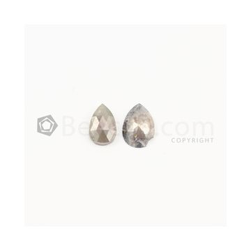 8.50 x 5.50 mm - Medium Tones Rose Cut Diamond Pear Shape - 3.00 carats (FncyDiaRC1047)
