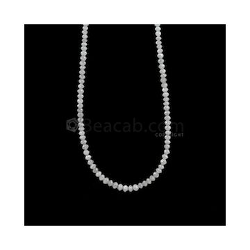 2.70 to 3.50 mm - Medium Gray White Diamond Faceted Beads - 32.41 carats (WDia1032)