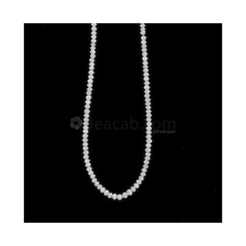 2.80 to 3.80 mm - Medium Gray White Diamond Faceted Beads - 32.82 carats (WDia1034)