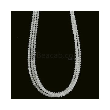 1.90 to 3 mm - Medium Gray White Diamond Faceted Beads - 52.00 carats (WDia1037)