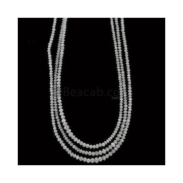 1.90 to 3 mm - Medium Gray White Diamond Faceted Beads - 53.50 carats (WDia1039)