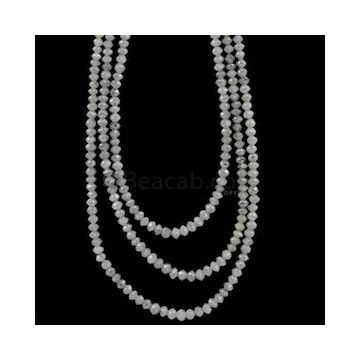 2.70 to 3.50 mm - Medium Gray White Diamond Faceted Beads - 99.00 carats (WDia1042)