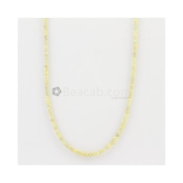 2 to 3.20 mm - Medium Yellow Diamond Faceted Beads - 23.52 carats (YDia1022)
