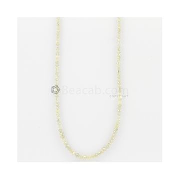 2 to 4 mm - Light Yellow Diamond Faceted Beads - 24.24 carats (YDia1025)