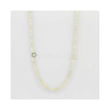1.80 to 3.50 mm - Light Yellow Diamond Faceted Beads - 20.75 carats (YDia1028)
