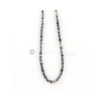 3 to 5 mm - Medium Tones Fancy Diamond Drum Beads - 47.50 carats (FncyDiaDr1018)