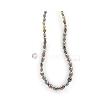 3.50 to 8 mm - Medium Tones Fancy Diamond Drum Beads - 51.92 carats (FncyDiaDr1021)