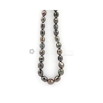5 to 10.50 mm - Dark Tones Fancy Diamond Drum Beads - 155.00 carats (FncyDiaDr1023)
