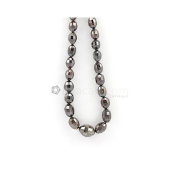 6 x 5 to 13 x 10 mm - Dark Tones Fancy Diamond Drum Beads - 161.78 carats (FncyDiaDr1025)