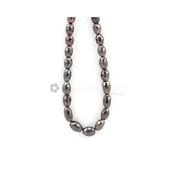 10 x 6 to 11 x 8 mm - Dark Tones Fancy Diamond Drum Beads - 183.40 carats (FncyDiaDr1028)