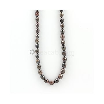 6 to 8.50 mm - Dark Tones Fancy Diamond Drum Beads - 108.50 carats (FncyDiaDr1031)