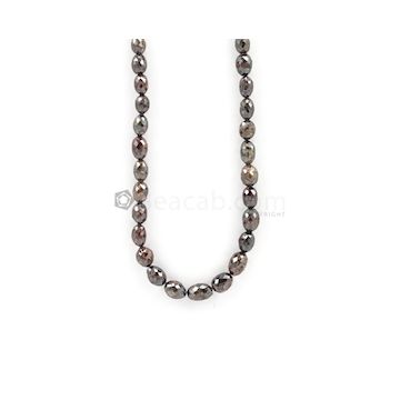 6 to 9.50 mm - Dark Tones Fancy Diamond Drum Beads - 99.60 carats (FncyDiaDr1033)