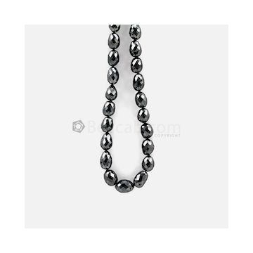8.80 to 11 mm - Black Diamond Drum Beads - 157.34 carats BDIADRM1001