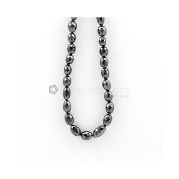 6.70 to 11 mm - Black Diamond Drum Beads - 111.50 carats (BDiaDrm1006)