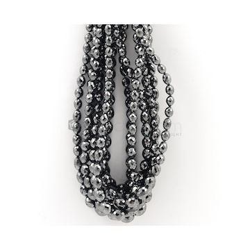 3 to 9 mm - Black Diamond Drum Beads - 417.00 carats (BDiaDrm1016)