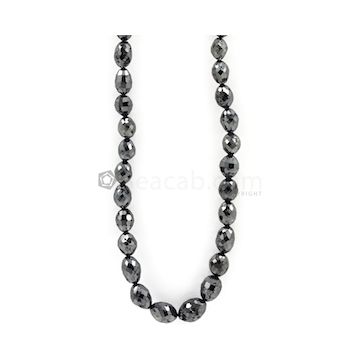 6.50 to 11 mm - Black Diamond Drum Beads - 161.00 carats (BDiaDrm1017)