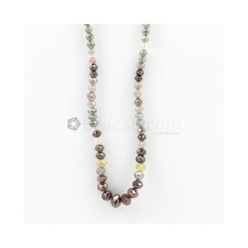2 to 7 mm - Medium Tones Diamond Faceted Beads - 60.00 carats (FNCYDIA1010)