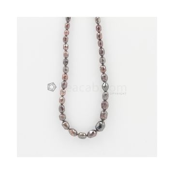 4 x 3 to 9 x 7 mm - Dark Tones Fancy Diamond Drum Beads - 65.03 carats (FncyDiaDr1030)