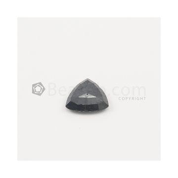 17.30 x 18.40 x 5.80 mm - Black Trillion Shaped Rose Cut Diamond  - 14.63 carats (FncyDiaRC1123)