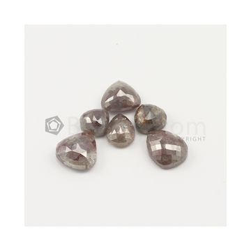 10 x 9.80 mm to 13.50 x 13 mm - Medium Brown Mix Shaped Rose Cut Diamond  - 40.78 carats (FncyDiaRC1128)