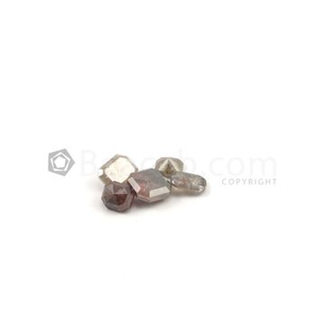 5 x 4 mm to 6.80 x 6.80 mm - Dark Tones Mix Shaped Diamond Cut Stones Diamond  - 5.40 carats (FDCS1002)