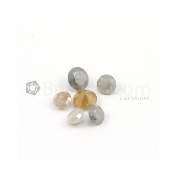 5.70 x 7 mm - Medium Tones Round Shaped Diamond Cut Stones Diamond  - 6.73 carats (FDCS1010)