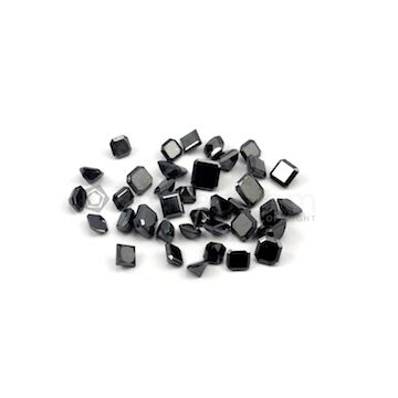 4.80 x 4.50 mm to 6.90 x 6 mm - Black Square Shaped Diamond Cut Stones Diamond  - 28.89 carats (FDCS1015)