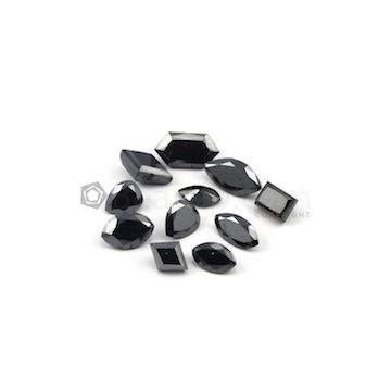 10 x 5 mm to 14.50 x 7.80 mm - Black Mix Shaped Diamond Cut Stones Diamond  - 28.34 carats (FDCS1017)